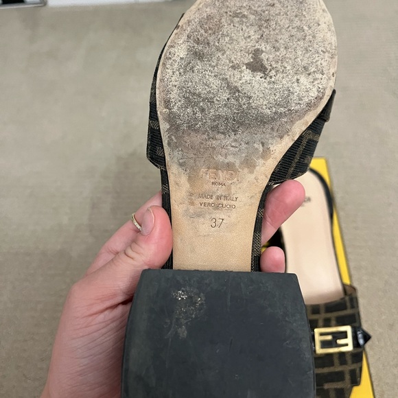 Fendi Monogram Heeled Sandals - Picture 4 of 8